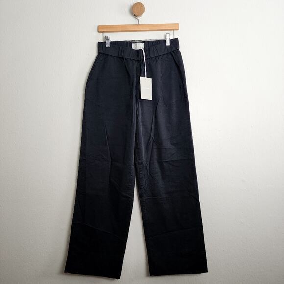 NEW Everlane Black The Easy Straight Leg Lightweight Cotton Twill Pant - Picture 1 of 12